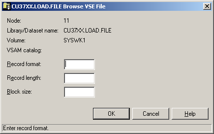 Preferences for z/VSE files