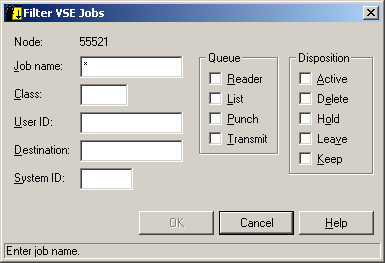 Filter jobs