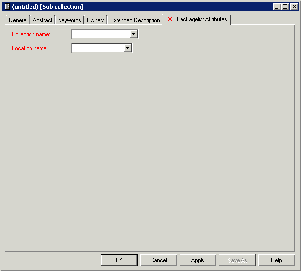Packagelist attributes