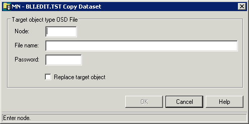 Copy object to OSD file