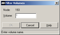Filter volumes