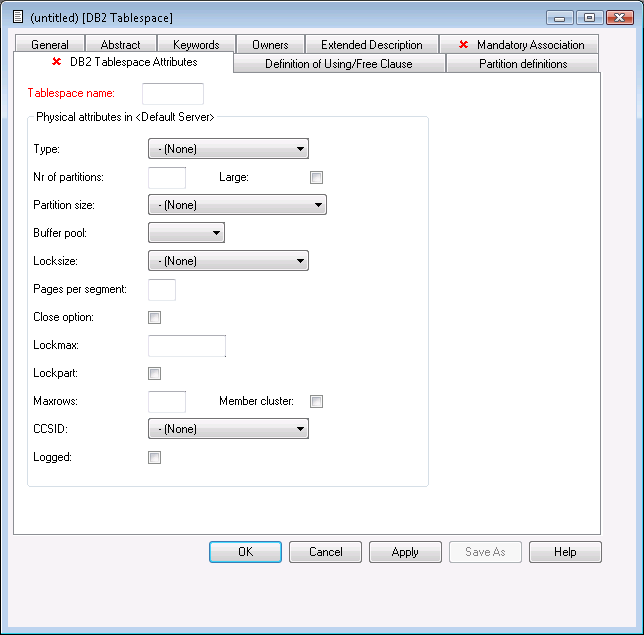 DB2 tablespace