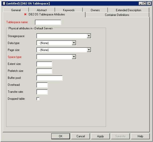 DB2 OS tablespace