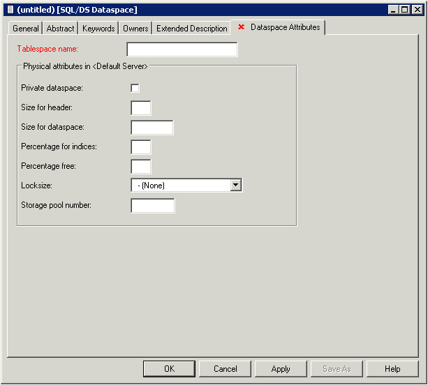 SQL/DS dataspace