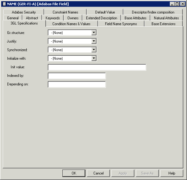 Specifications for 3GL