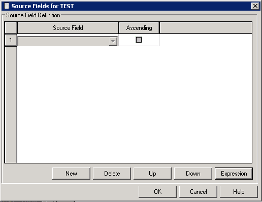 Key or index fields