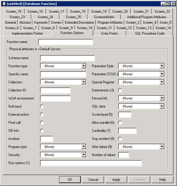 Database function