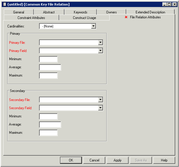 File relation attributes