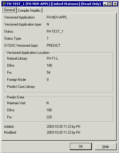 Display linked status