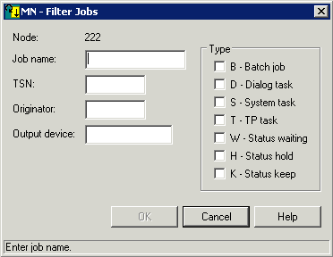 Filter jobs