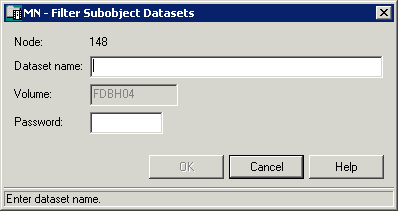 Filter subobject datasets