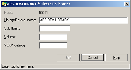 Filter sublibraries