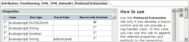 Protocol extension