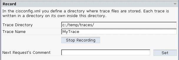 Record trace