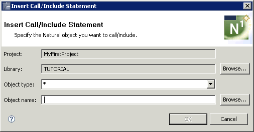 Insert call/include statement