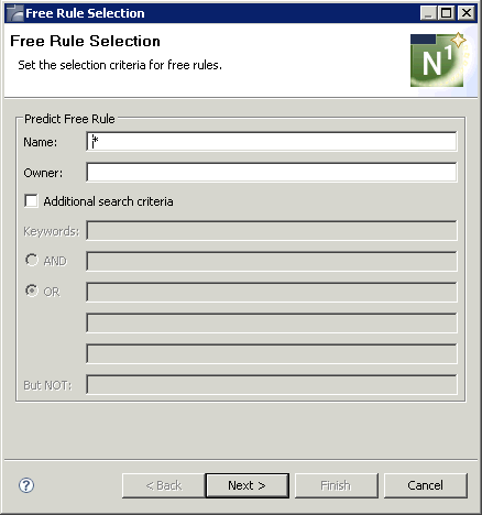 Free rule selection