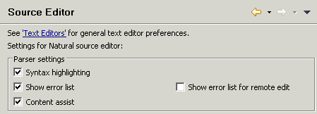 Source editor