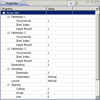 Array properties