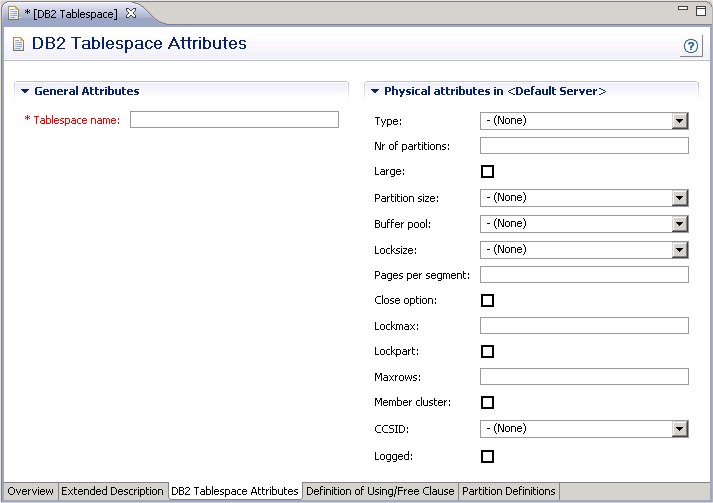 DB2 tablespace