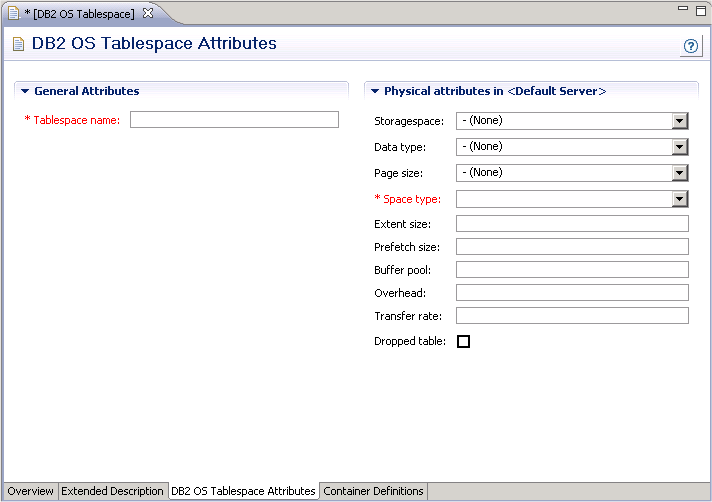 DB2 OS tablespace