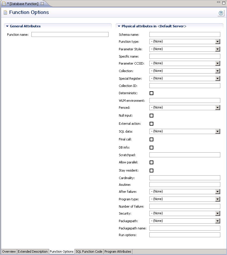 Database function