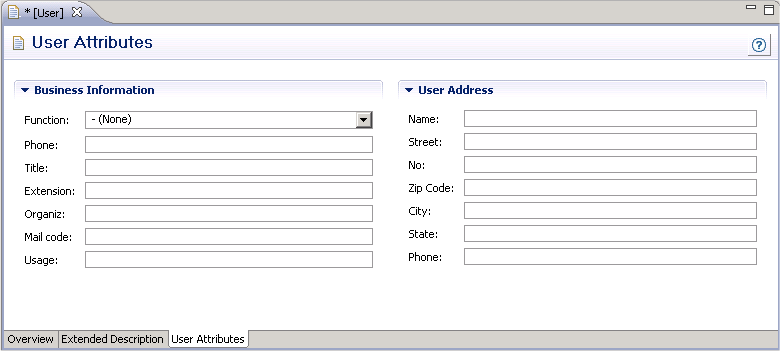 User Attributes