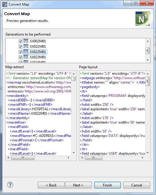 Convert map - preview