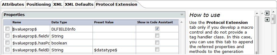 Protocol extension