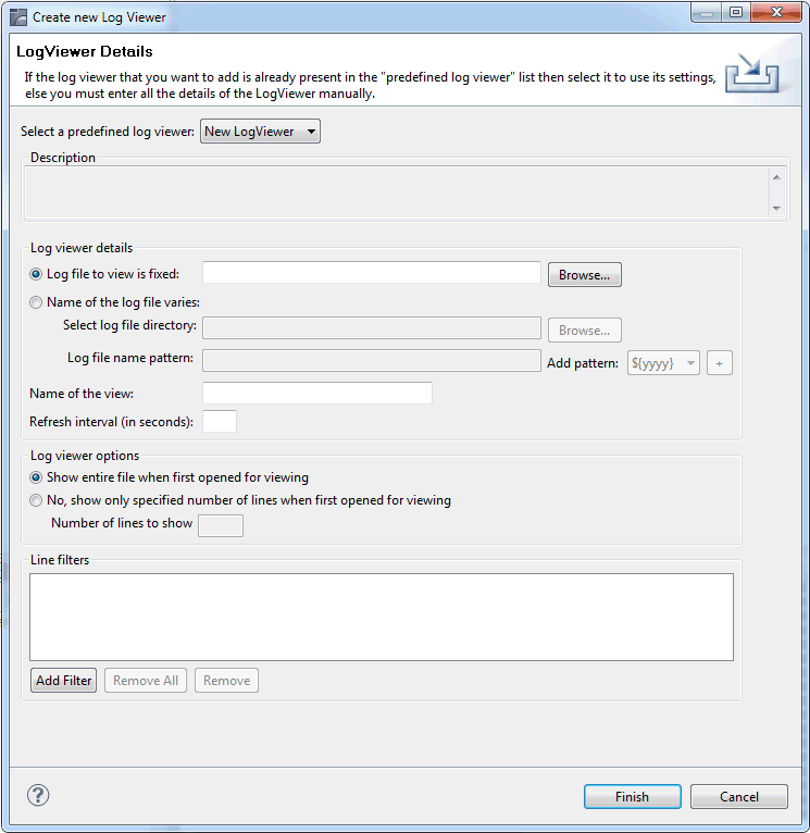 Create log viewer