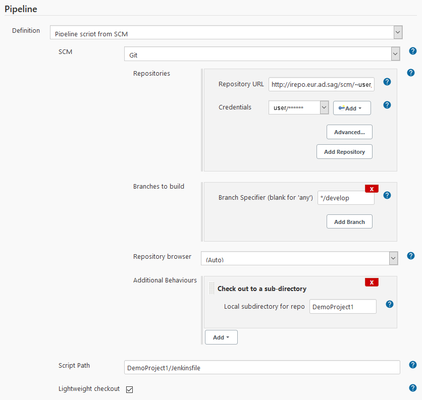 create Jenkins pipeline script with Jenkinsfile