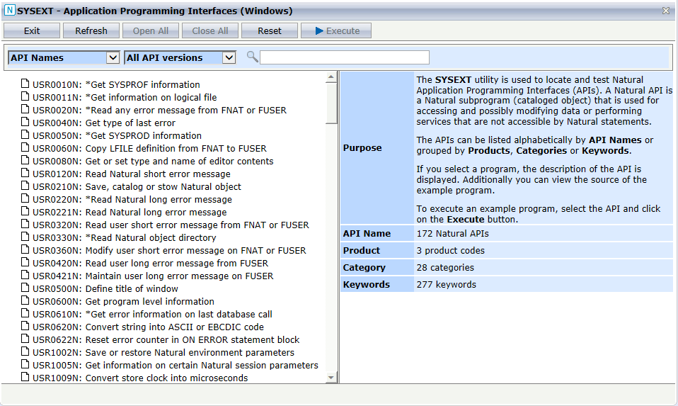 SYSUTIL interface - SYSEXT utlity