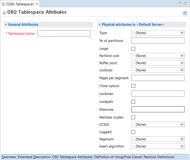 DB2 tablespace