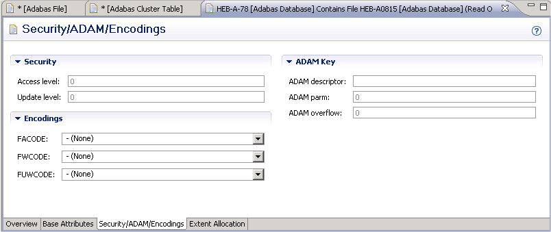 Adabas security definition