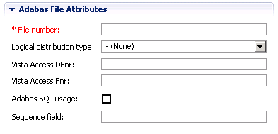 Adabas file attributes