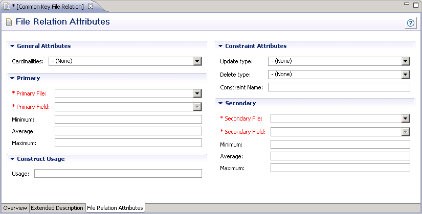 File relation attributes