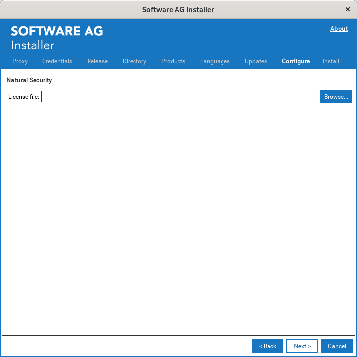 Natural Security license file