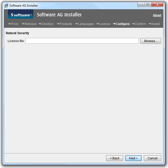 Natural Security license file