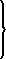 Closing bracket