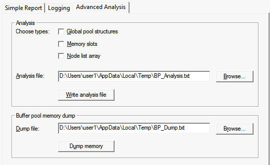 Advanced analysis