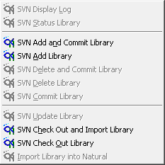 Commands on library level
