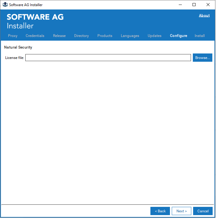 Natural Security license file