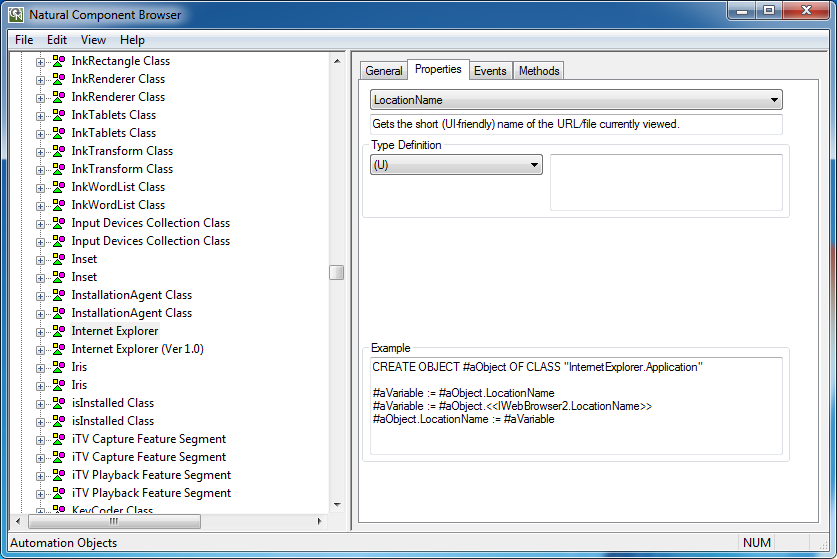 Internet Explorer - Properties
