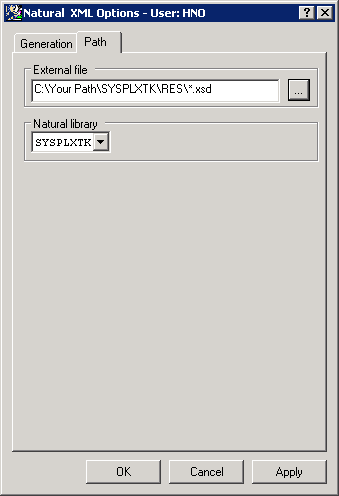 Natural XML Options - Path