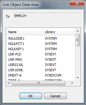 Properties window Link tab