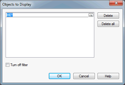 Object filter
