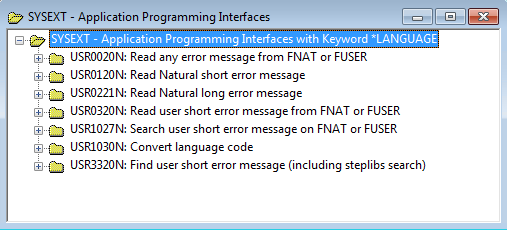 SYSEXT APIs