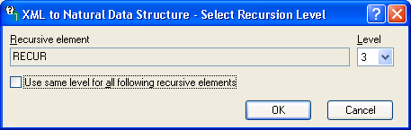 Select Recursion Level