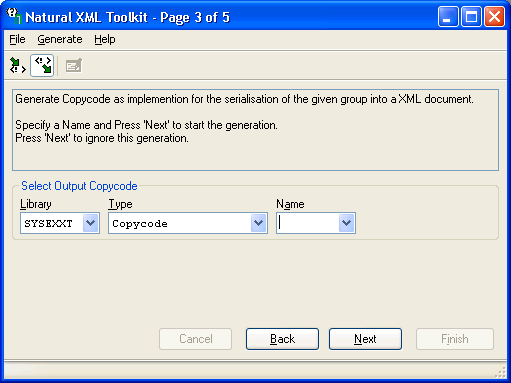 Natural XML           Toolkit 3/5 - Generate Copycode for Serialization