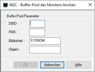 Buffer-Pool des Monitors l&ouml;schen