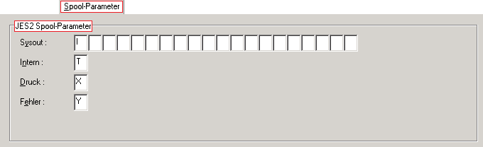 Monitor-Standardwerte, JES2 Spool-Parameter